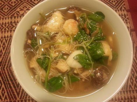 red curry seafood soup